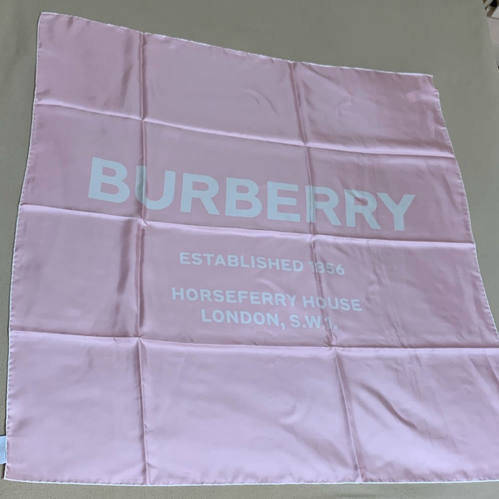 Burberry 100% silk scarf